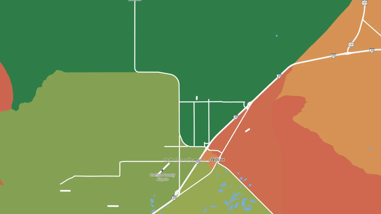 85643, AZ Map of Drug-Related Crime Rates