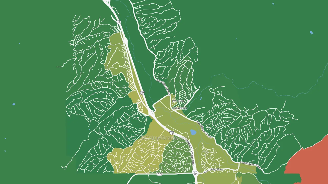 85648, AZ Map of Drug-Related Crime Rates