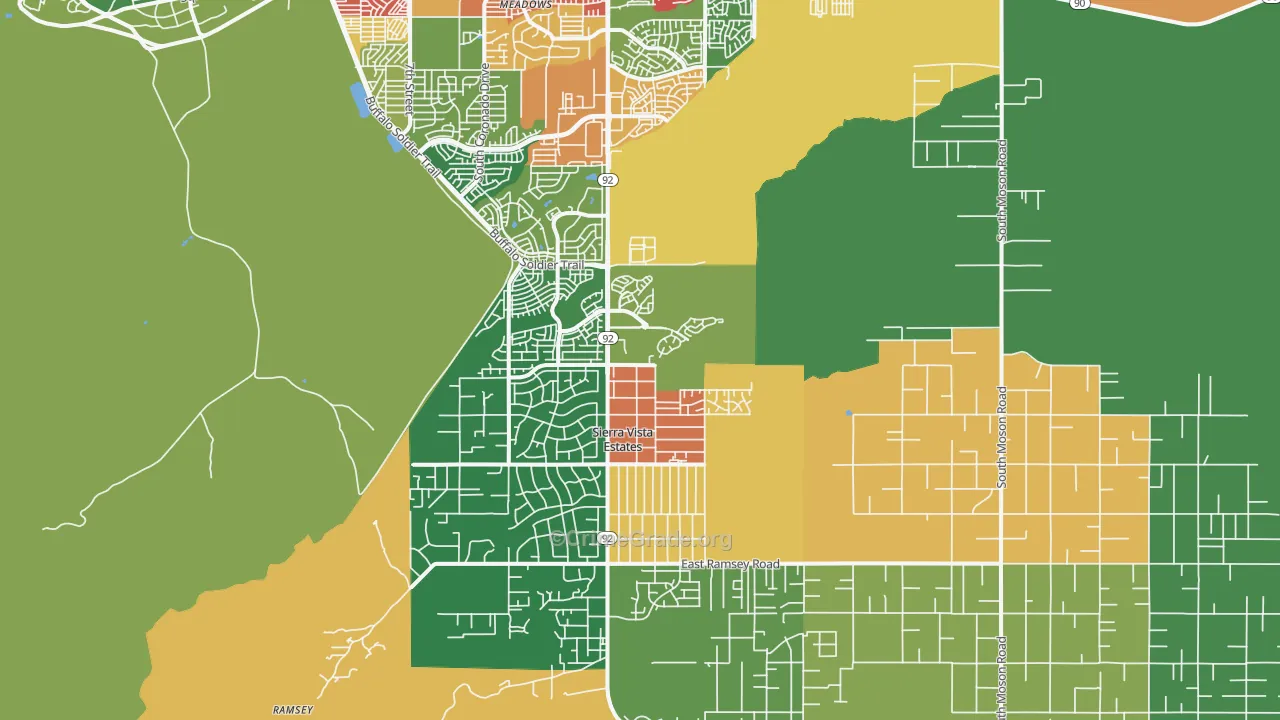 85650, AZ Map of Drug-Related Crime Rates