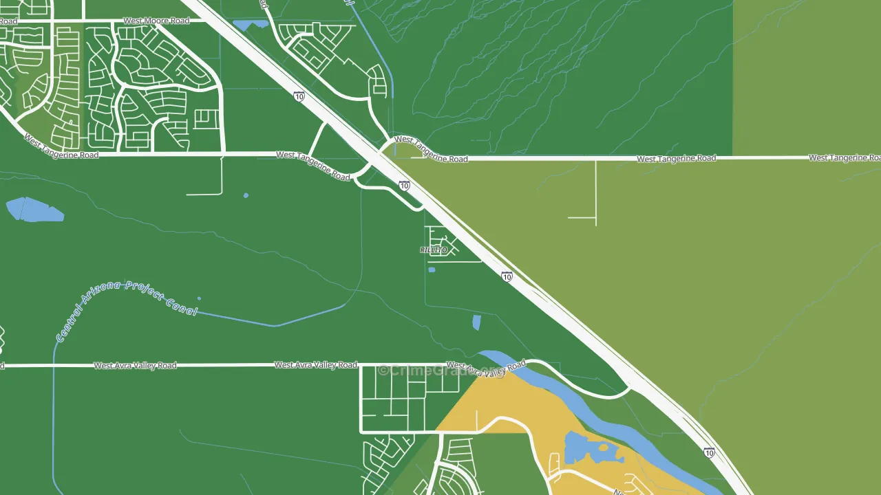 85654, AZ Map of Drug-Related Crime Rates