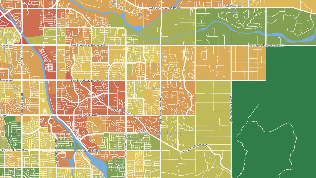 85748, AZ Map of Drug-Related Crime Rates