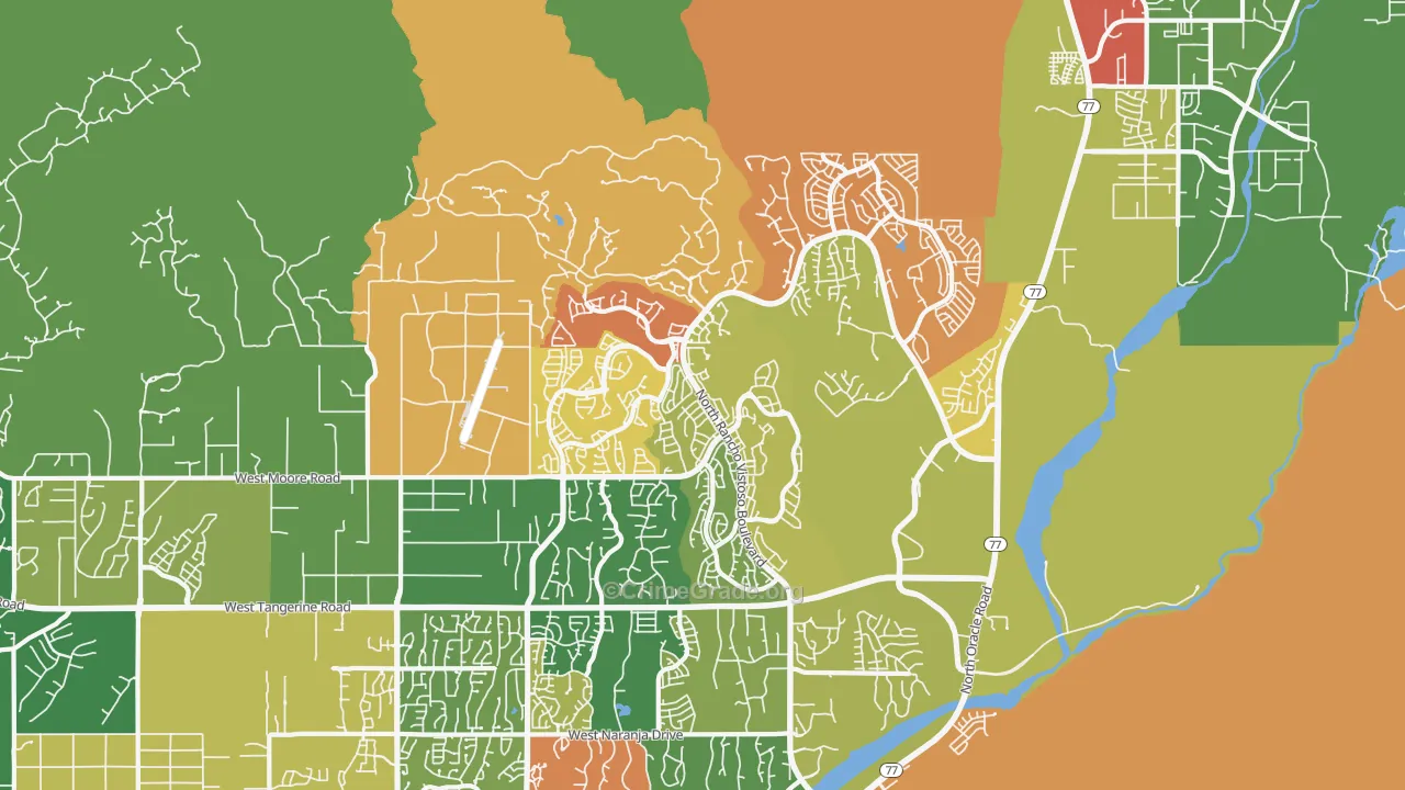 85755, AZ Map of Drug-Related Crime Rates