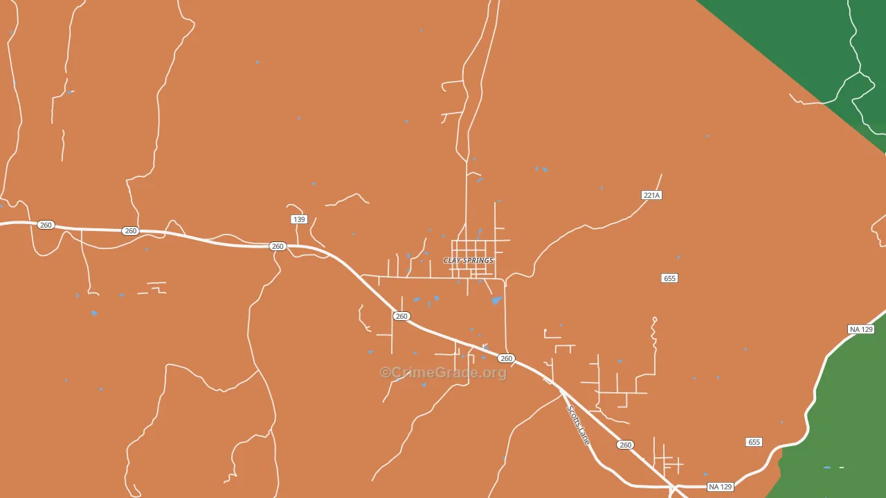85923, AZ Map of Drug-Related Crime Rates
