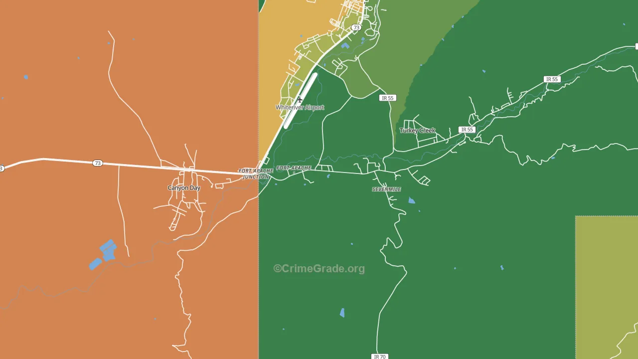 85926, AZ Map of Drug-Related Crime Rates