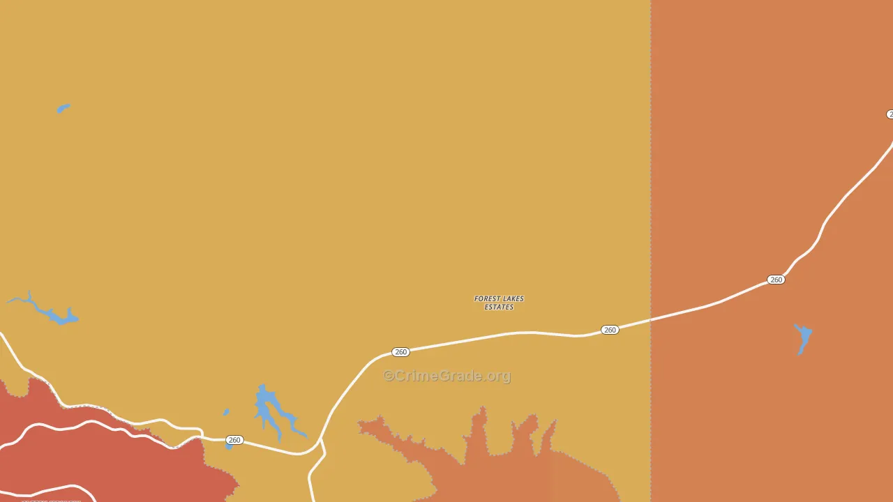 85931, AZ Map of Drug-Related Crime Rates
