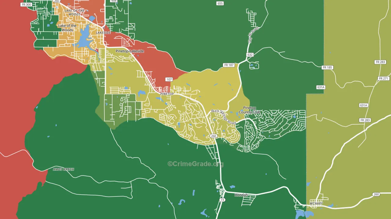85935, AZ Map of Drug-Related Crime Rates
