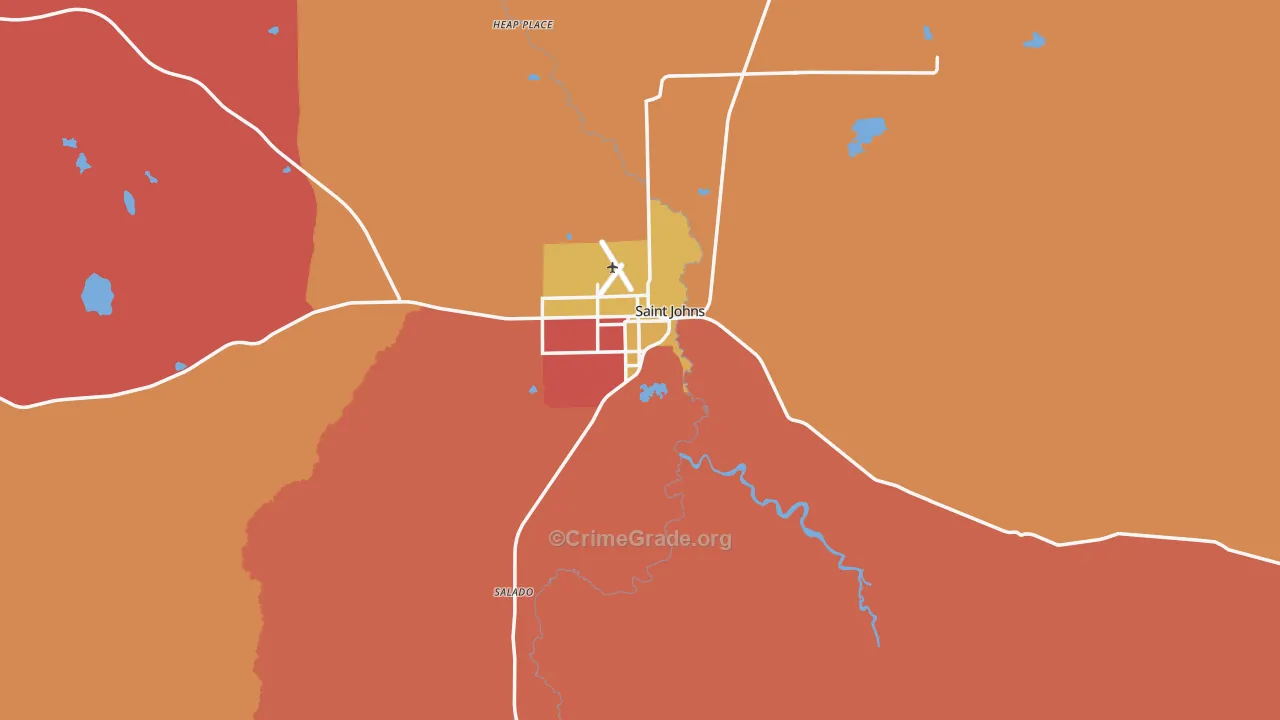 85936, AZ Map of Drug-Related Crime Rates