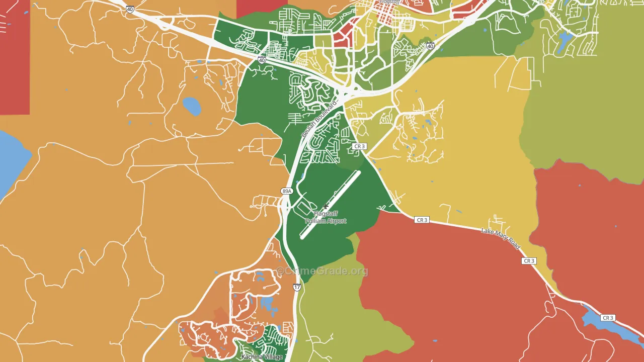 86005, AZ Map of Drug-Related Crime Rates
