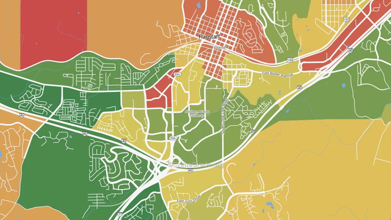 86011, AZ Map of Drug-Related Crime Rates