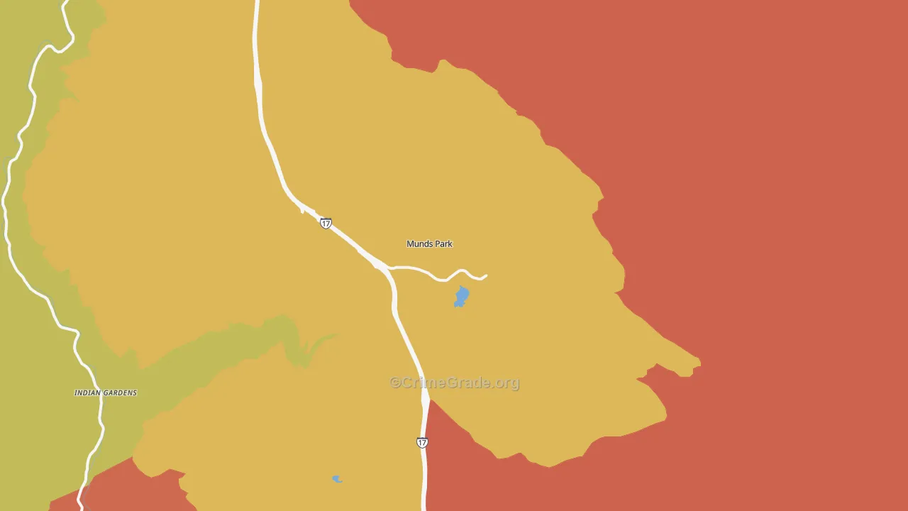 86017, AZ Map of Drug-Related Crime Rates