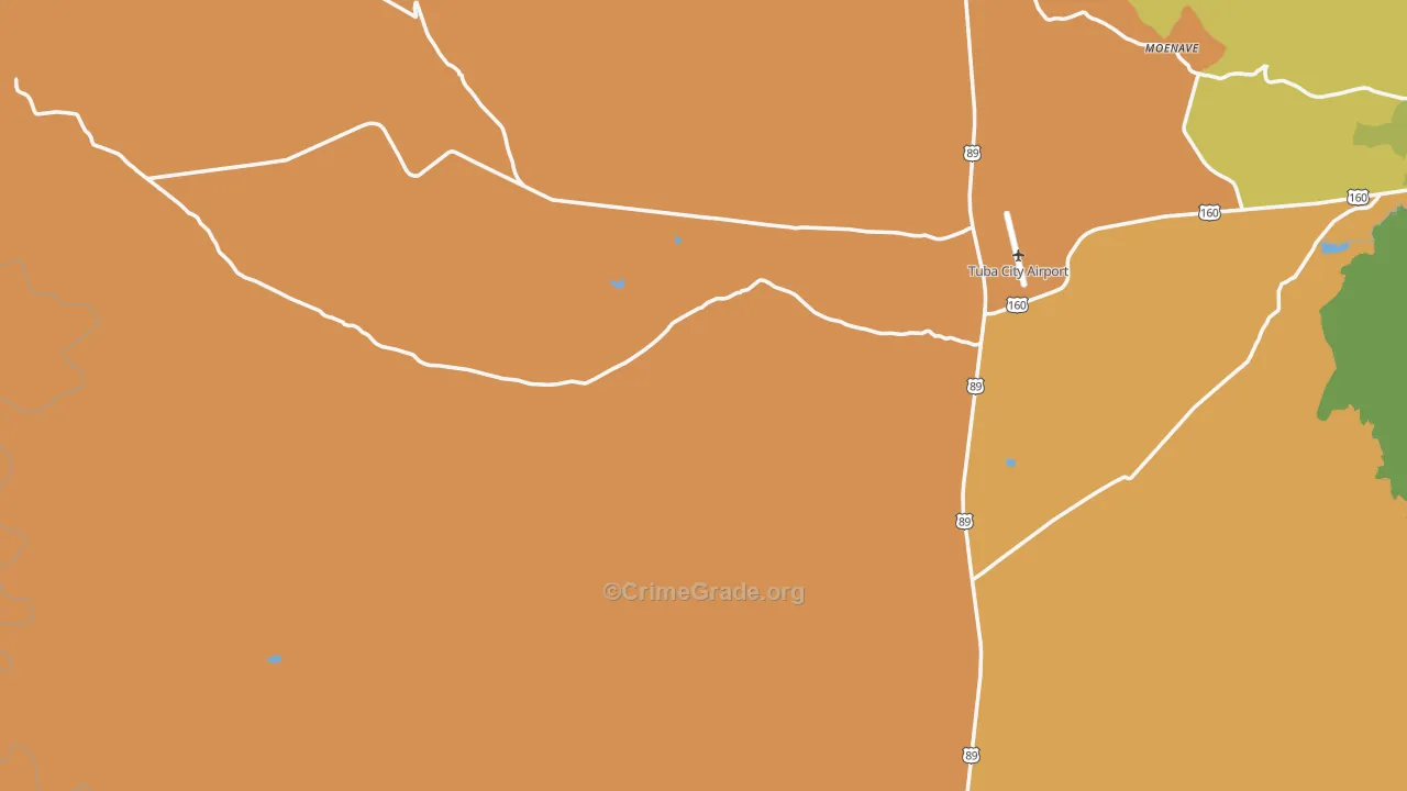 86020, AZ Map of Drug-Related Crime Rates