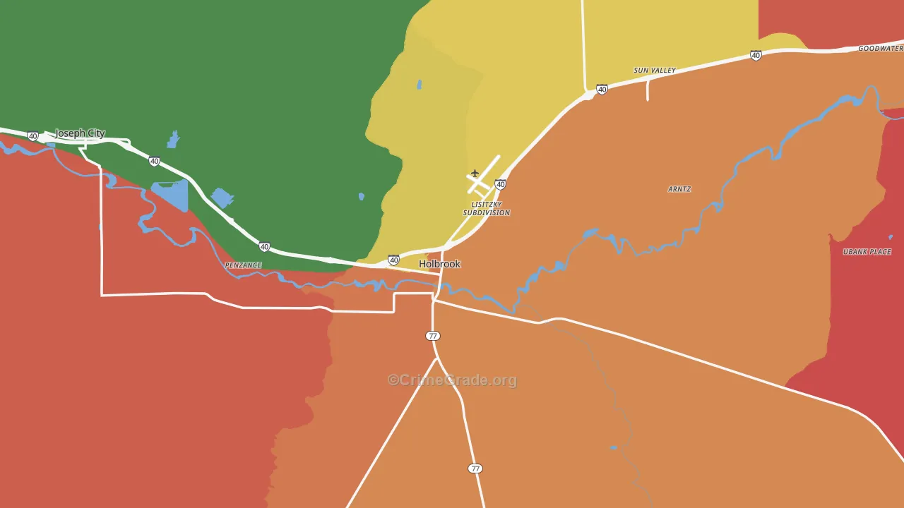 86025, AZ Map of Drug-Related Crime Rates