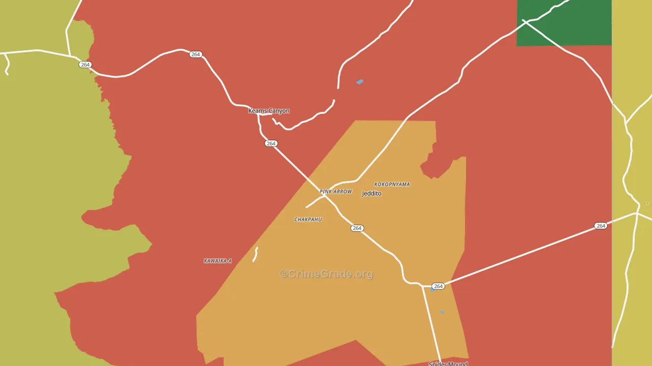 86034, AZ Map of Drug-Related Crime Rates