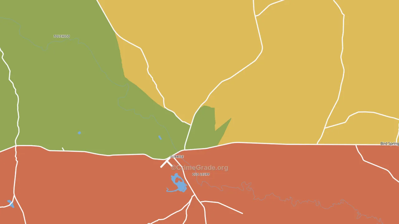 86035, AZ Map of Drug-Related Crime Rates