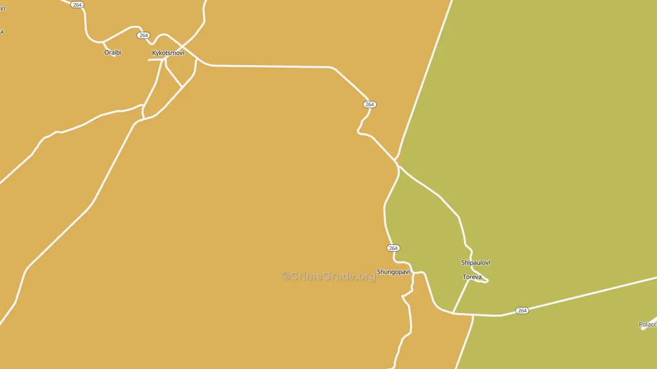 86043, AZ Map of Drug-Related Crime Rates