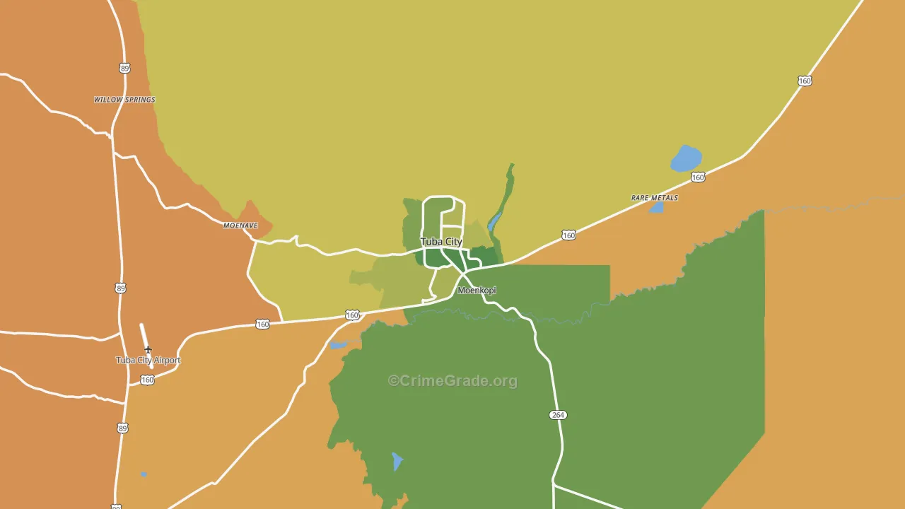 86045, AZ Map of Drug-Related Crime Rates