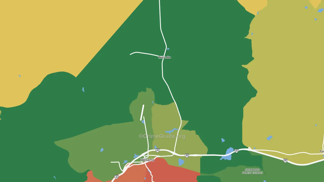 86046, AZ Map of Drug-Related Crime Rates