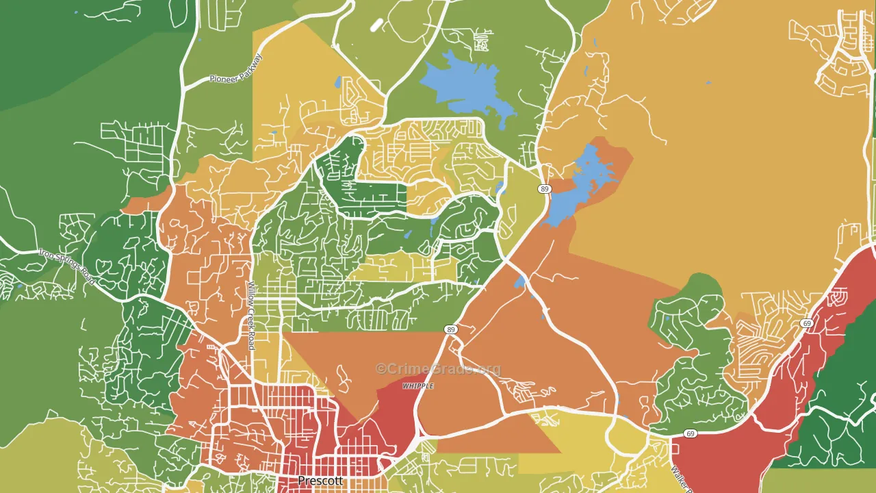86301, AZ Map of Drug-Related Crime Rates