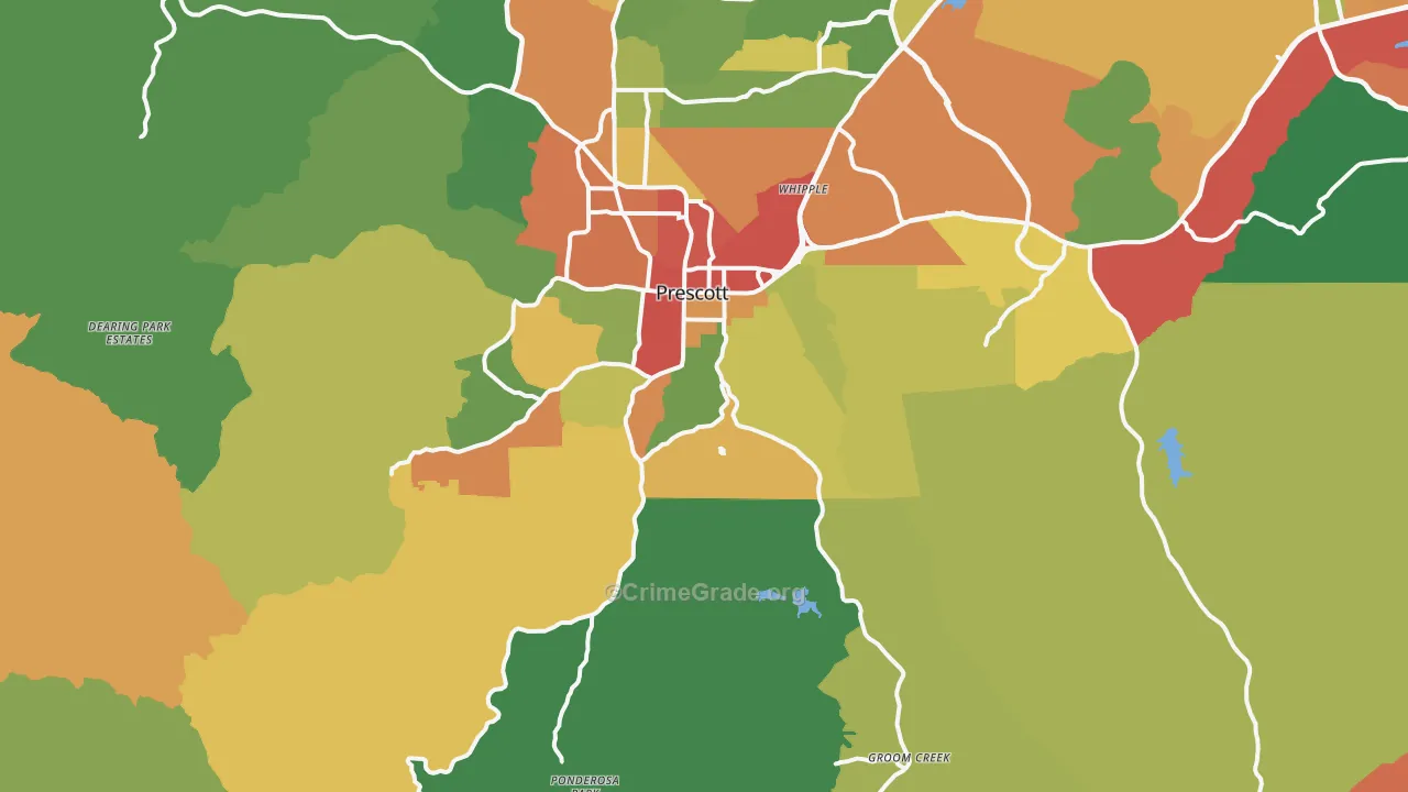 86303, AZ Map of Drug-Related Crime Rates
