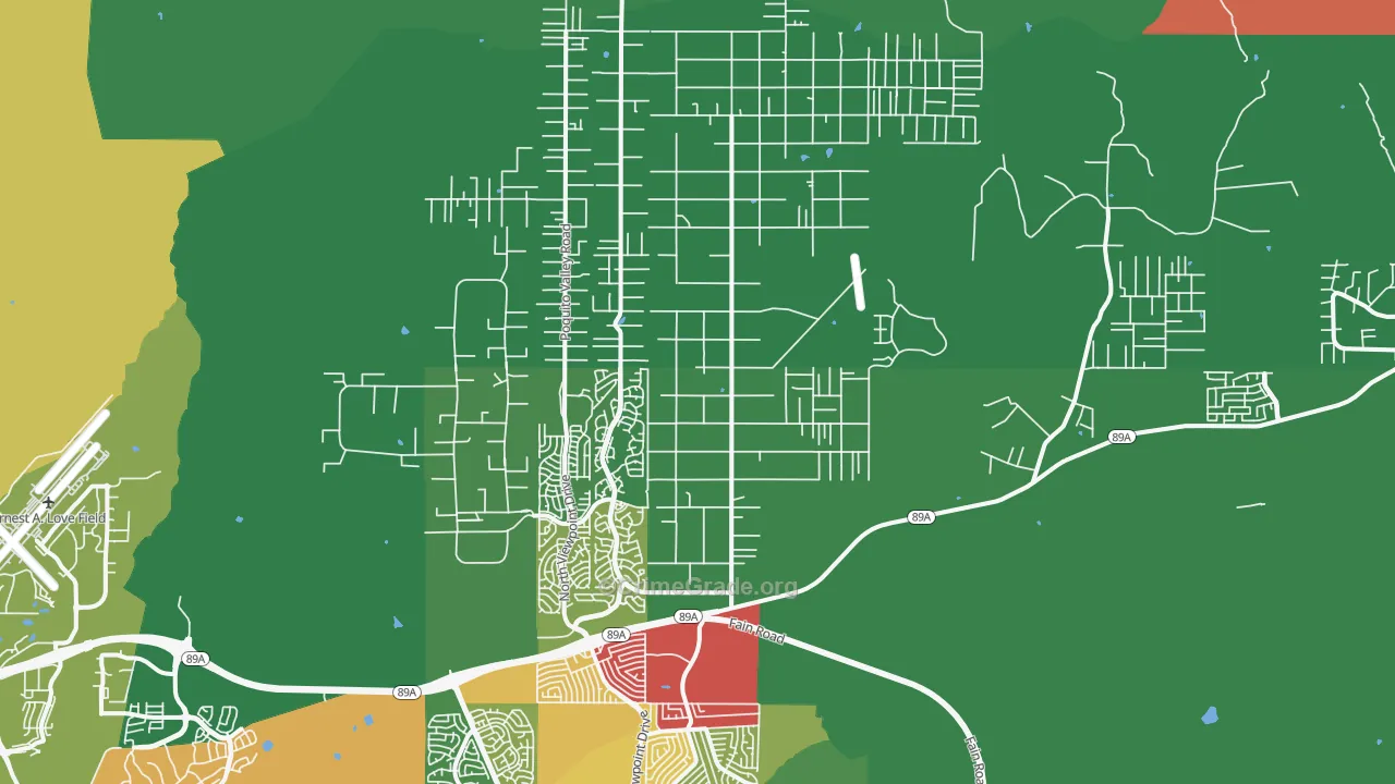 86315, AZ Map of Drug-Related Crime Rates