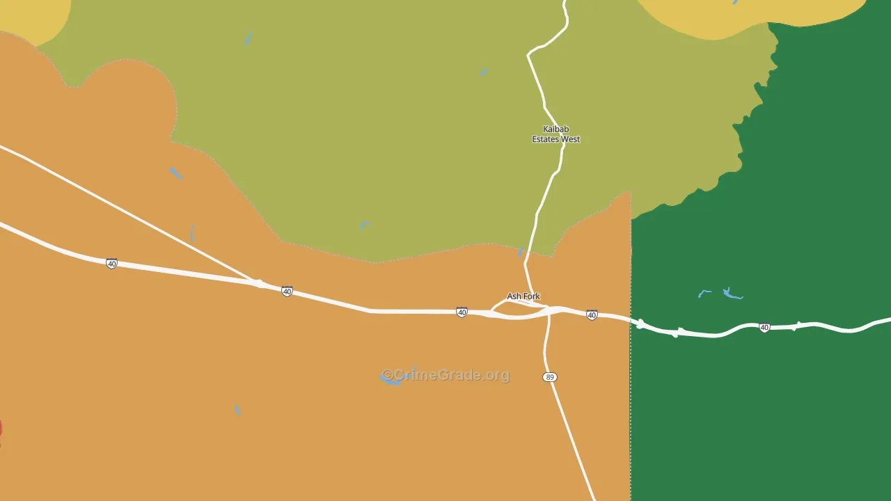 86320, AZ Map of Drug-Related Crime Rates