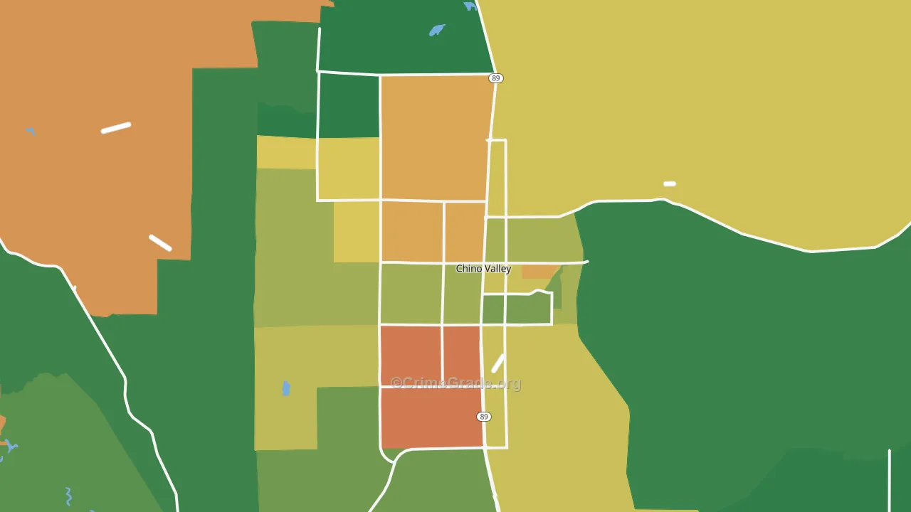 86323, AZ Map of Drug-Related Crime Rates