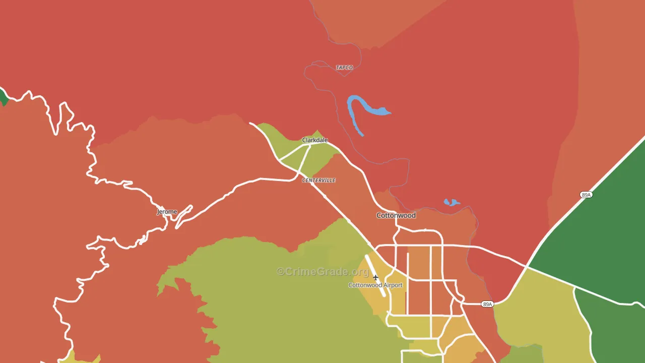 86324, AZ Map of Drug-Related Crime Rates