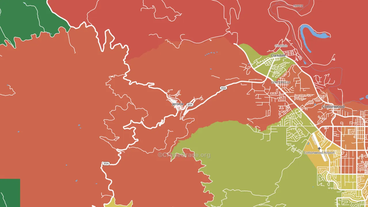86331, AZ Map of Drug-Related Crime Rates