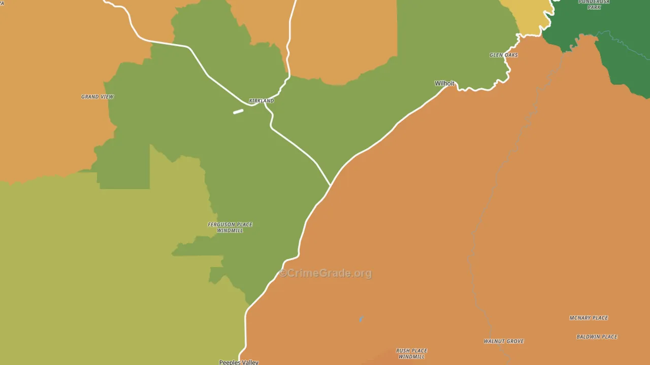 86332, AZ Map of Drug-Related Crime Rates