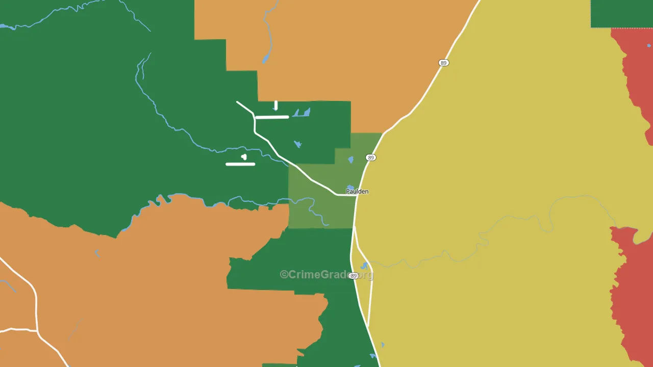 86334, AZ Map of Drug-Related Crime Rates