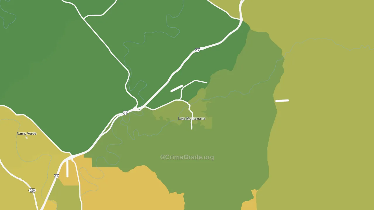 86335, AZ Map of Drug-Related Crime Rates