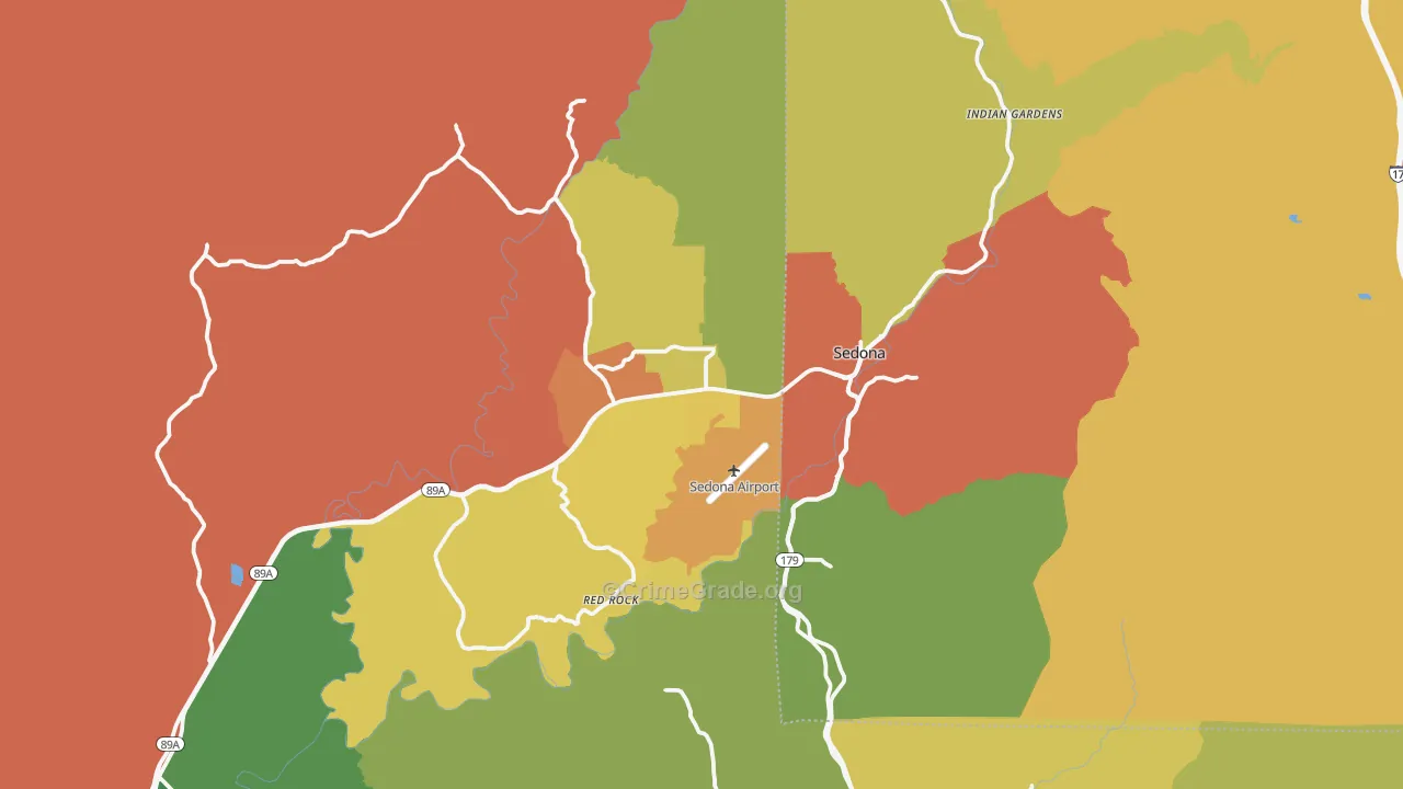 86336, AZ Map of Drug-Related Crime Rates