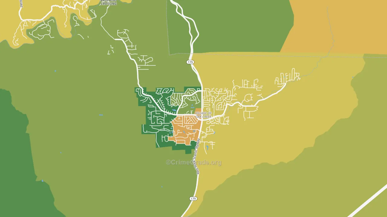 86351, AZ Map of Drug-Related Crime Rates