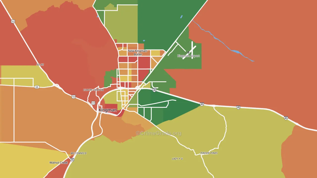 86401, AZ Map of Drug-Related Crime Rates