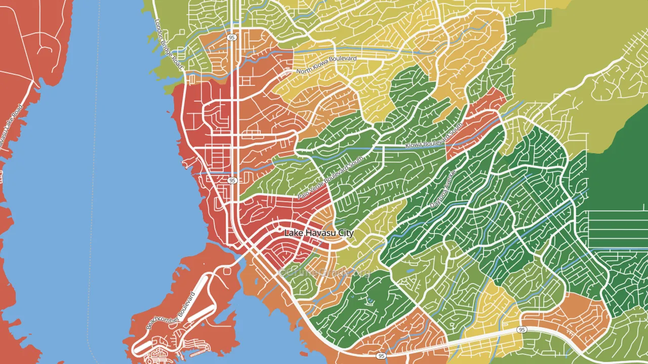 86403, AZ Map of Drug-Related Crime Rates
