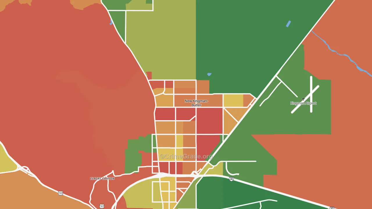 86409, AZ Map of Drug-Related Crime Rates