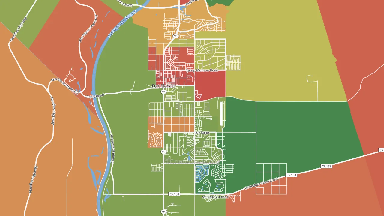 86426, AZ Map of Drug-Related Crime Rates