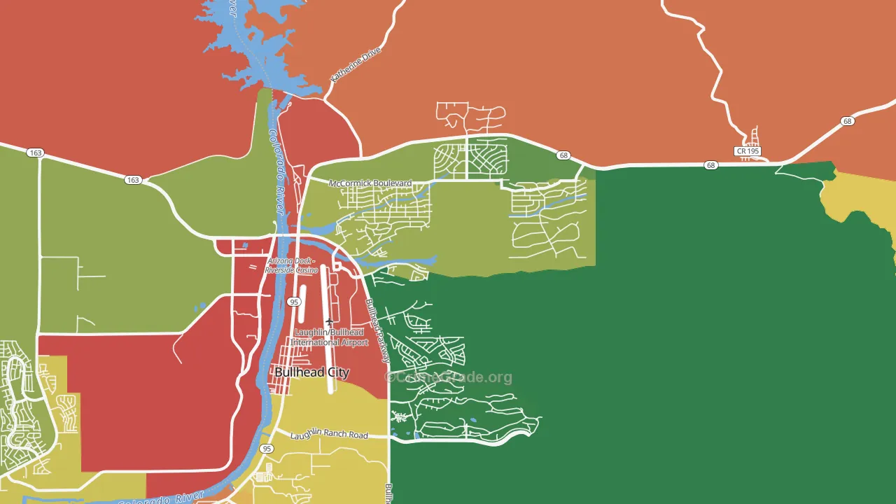 86429, AZ Map of Drug-Related Crime Rates