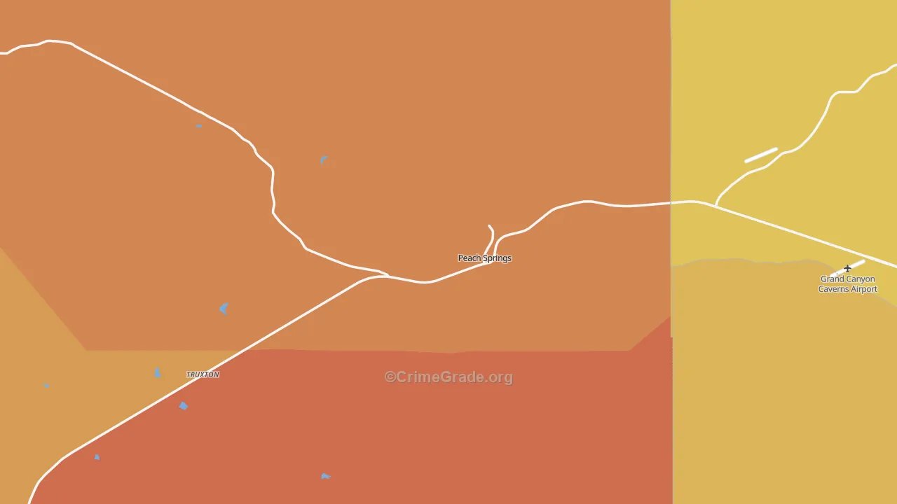 86434, AZ Map of Drug-Related Crime Rates