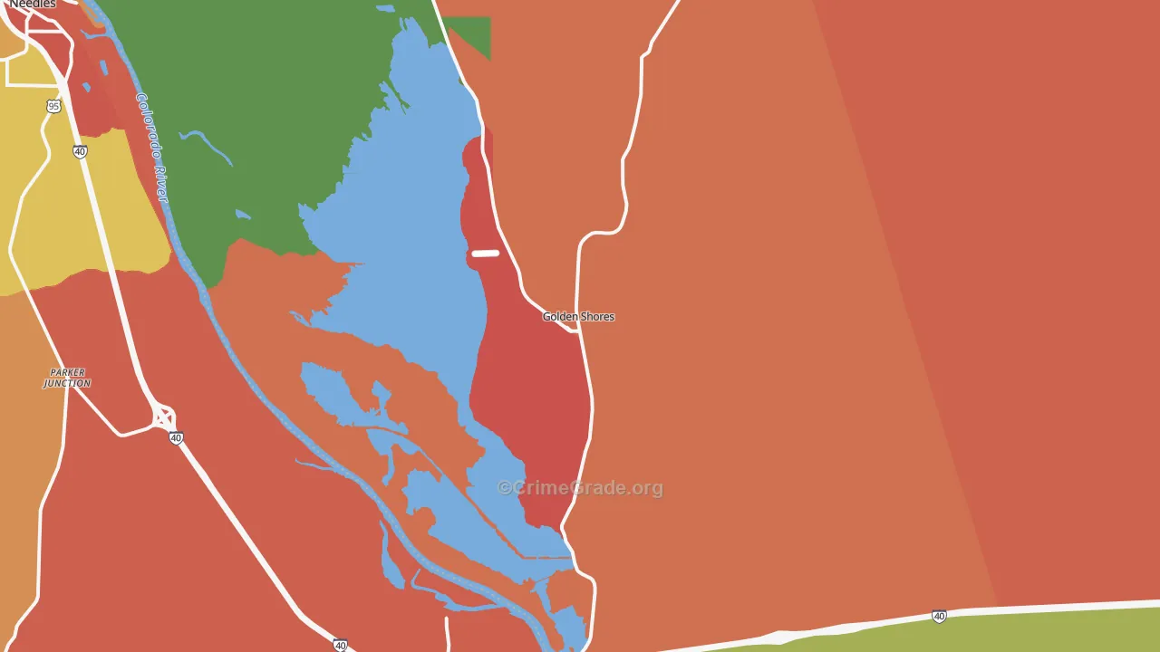 86436, AZ Map of Drug-Related Crime Rates