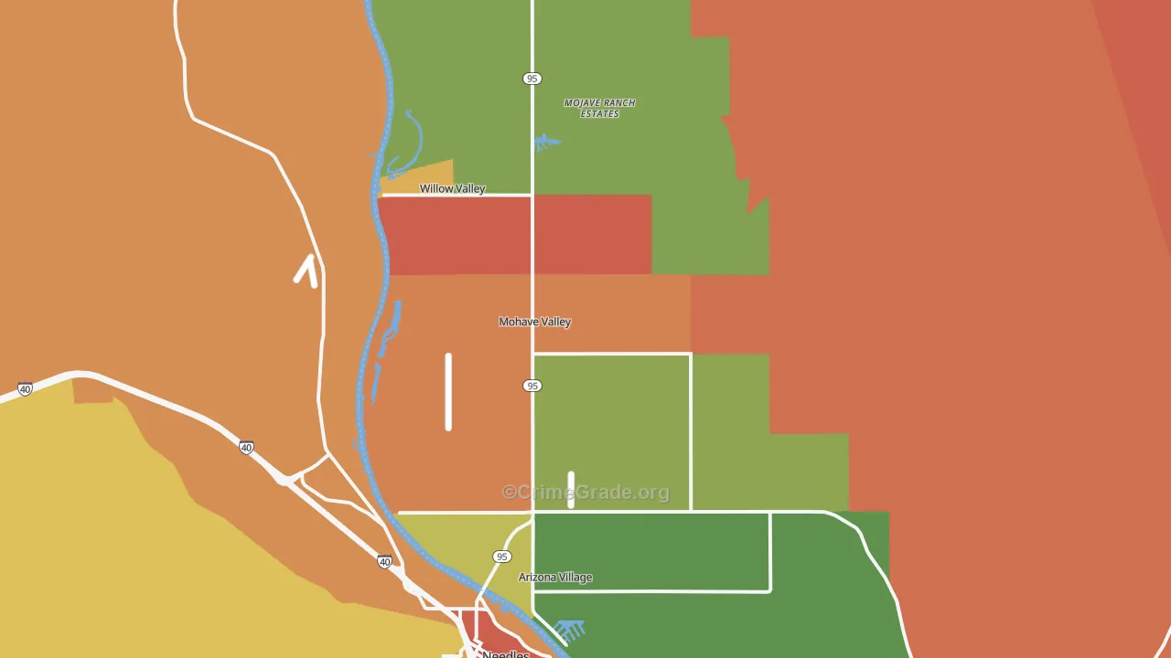 86440, AZ Map of Drug-Related Crime Rates
