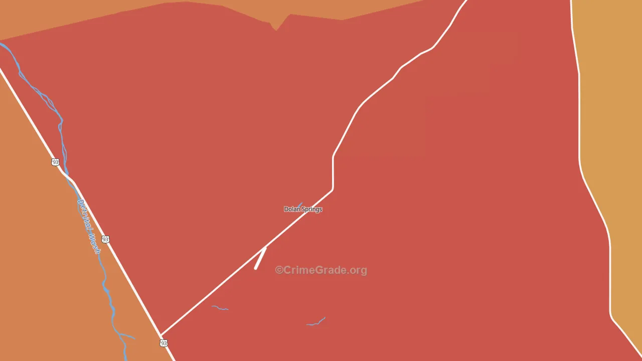 86441, AZ Map of Drug-Related Crime Rates