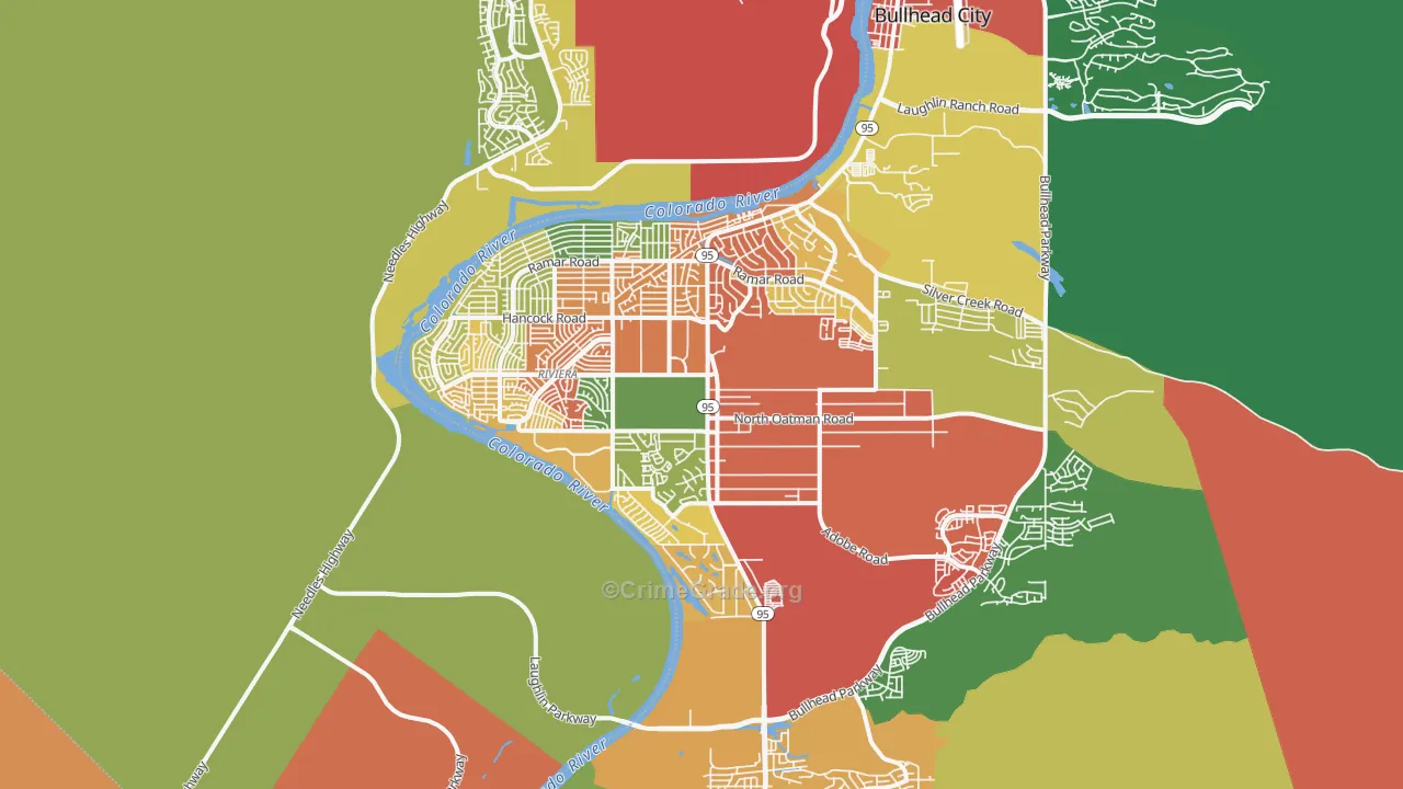 86442, AZ Map of Drug-Related Crime Rates