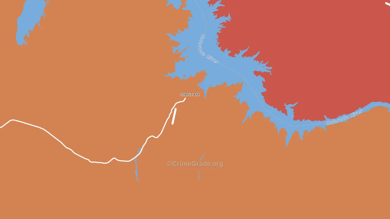 86443, AZ Map of Drug-Related Crime Rates