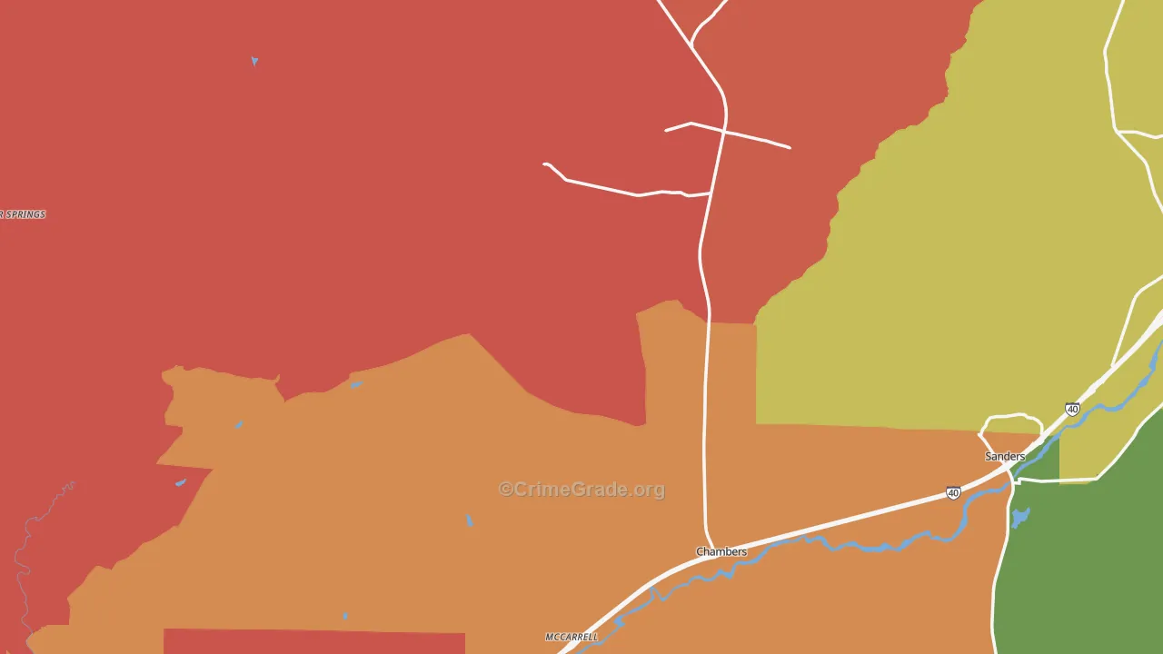 86502, AZ Map of Drug-Related Crime Rates