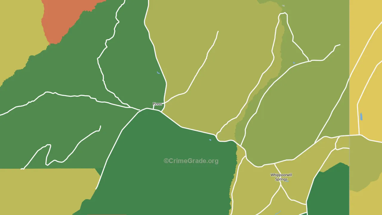 86510, AZ Map of Drug-Related Crime Rates