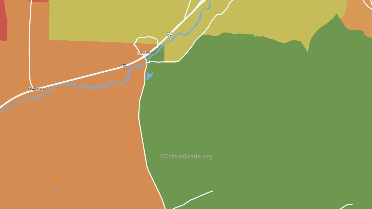 86512, AZ Map of Drug-Related Crime Rates