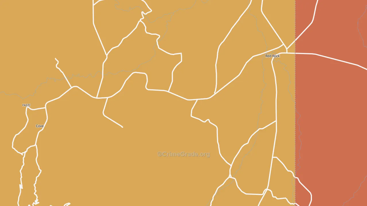 86544, AZ Map of Drug-Related Crime Rates