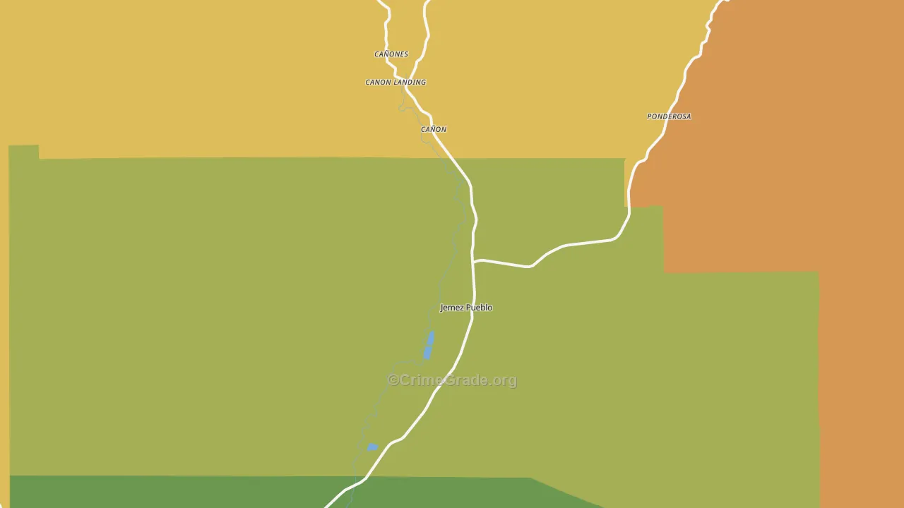 87024, NM Map of Drug-Related Crime Rates