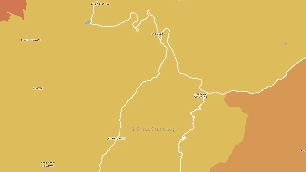 87025, NM Map of Drug-Related Crime Rates